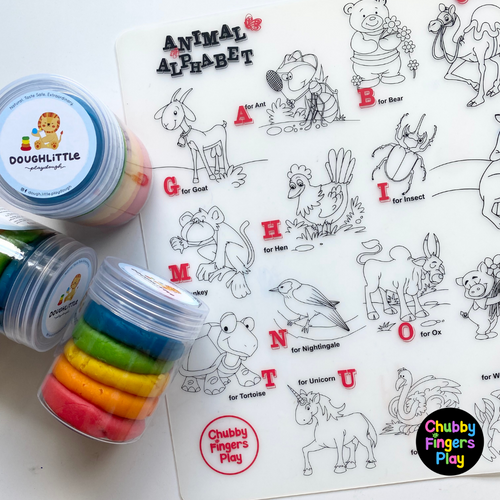 ABC Animal Playmat + Playdough Bundle