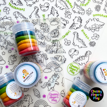 Load image into Gallery viewer, Unicorn Playmat + Rainbow Playdough Bundle