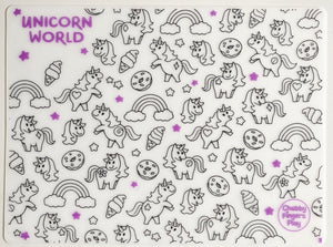Unicorn Playmat + Rainbow Playdough Bundle