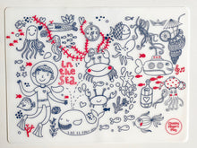 Load image into Gallery viewer, Colouring Placemat : Under the Sea + Washable Marker Set