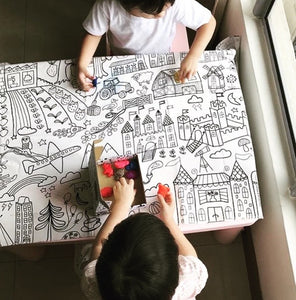 Colouring Canvas + oooDoodle Crayons Set